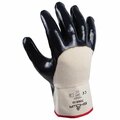 Best Glove Dispose Nitrile-Coated-White Wth Navy Gloves Size 9, 9PK 845-7066-09